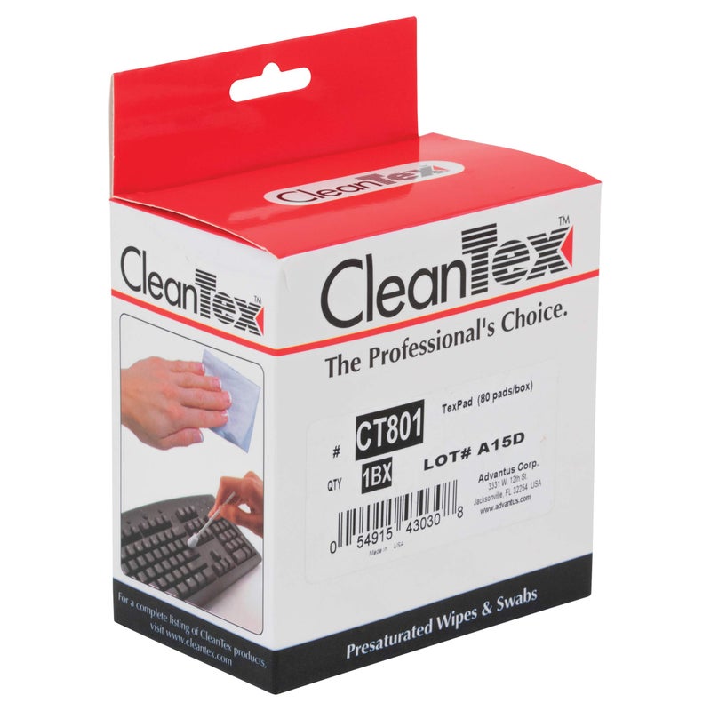 CleanTex Cassette Tape Head Cleaner Pads, VHS Video Head Cleaner and Demagnetizer, Box of 80 - Image 2